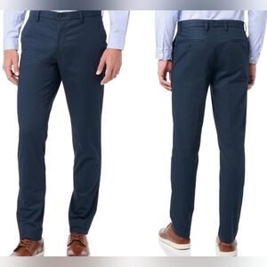 Brooks Brothers Mens Navy Slim Fit Stretch Advantage Chino Pants
